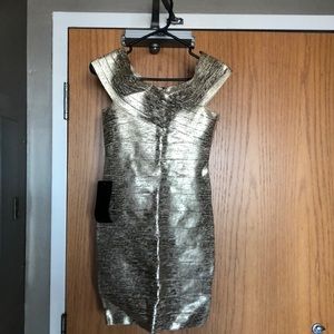 Bebe Shiny Party Dress
